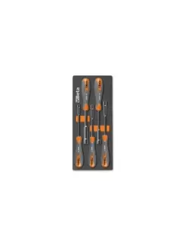Image of Beta Tools M227 5pc Hexagon Nut Spinner Set 6-13mm Soft Tray for Roller Cab