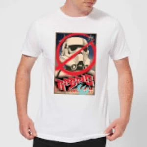 Image of Star Wars Rebels Poster Mens T-Shirt - White - L