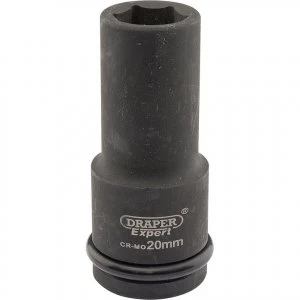 Image of Draper Expert 3/4" Drive Deep Hexagon Impact Socket Metric 3/4" 20mm
