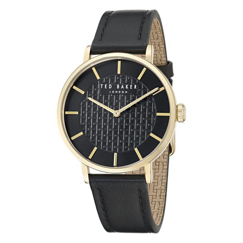 Image of Ted Baker Mens Precision Quartz Analogue Watch - Black Male One Size