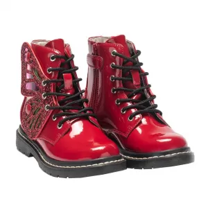 Image of Lelli Kelly Girls Fairy Wings Ankle Boot - Red