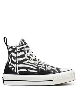 Converse Chuck Taylor All Star Lift Platform Shoes - Zebra Print, Zebra Print, Size 5, Women