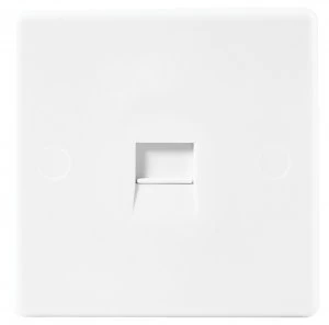 Image of Wickes Single Slimline Secondary Telephone Socket - White