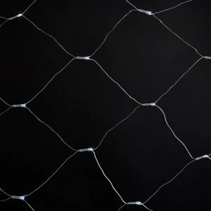 Image of Robert Dyas 80 Battery Operated Bright White Multi-Action LED Net Indoor Lights