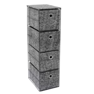 image of Jvl Urban Paper 4 Drawer Storage Unit