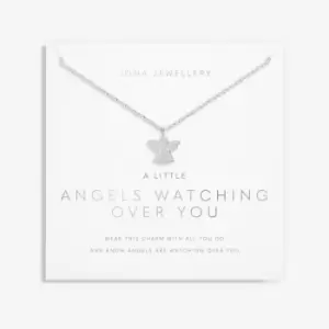 Image of Angels Watching Over You Silver 46cm + 5cm Necklace 6112