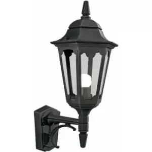 image of Loops - Outdoor IP44 Wall Light Sconce Black LED E27 100W Bulb External d02082