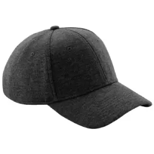Image of Beechfield Unisex Jersey Athleisure Baseball Cap (Pack of 2) (One Size) (Heather Graphite)