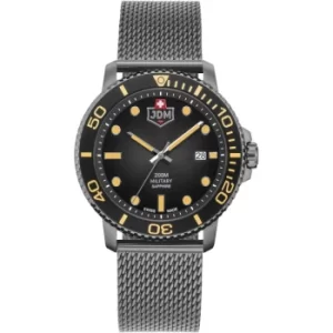 Image of Mens JDM Military Tango Gun Mesh Black Dial Watch