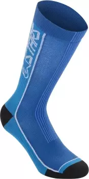 image of Alpinestars Summer 22 Socks, black-blue, Size L, black-blue, Size L