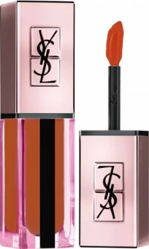 Image of Yves Saint Laurent Vernis A Levres Water Stain Glow 5.9ml 214 - Illicit Orange