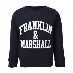 Image of Franklin and Marshall Sweatshirt - Navy