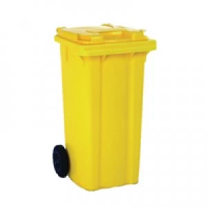 Image of Slingsby Refuse Container 80 Litre 2 Wheel Yellow 331275