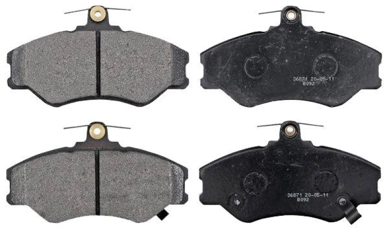 Image of A.B.S. 36871 Brake pad set with acoustic wear warning Brake Pad Set,disc brake (402)