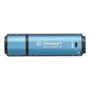 Image of Kingston Technology IronKey Vault Privacy 50 USB flash drive 256GB USB Type-A 3.2 Gen 1 (3.1 Gen 1) Blue