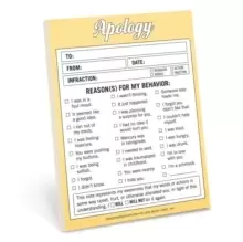 Image of Knock Knock Apology Nifty Note