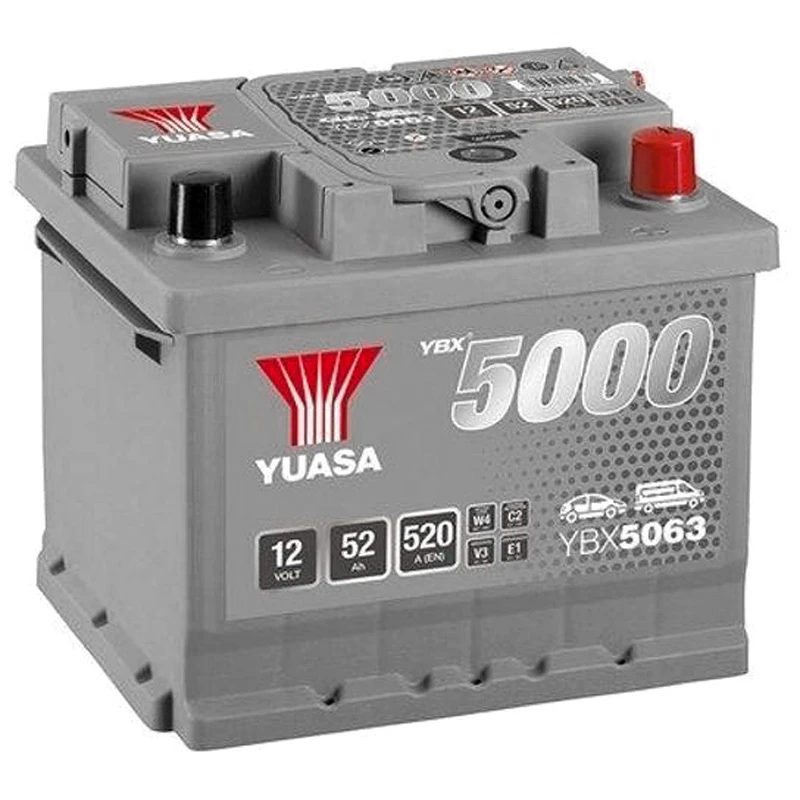 Image of YUASA YBX5063 Starter battery Battery Capacity: 52Ah Starter Battery (1)