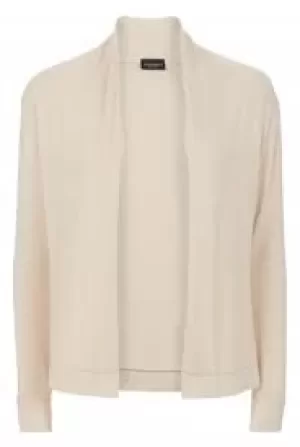 image of James Lakeland Beige Edge to Edge Cardigan - 10