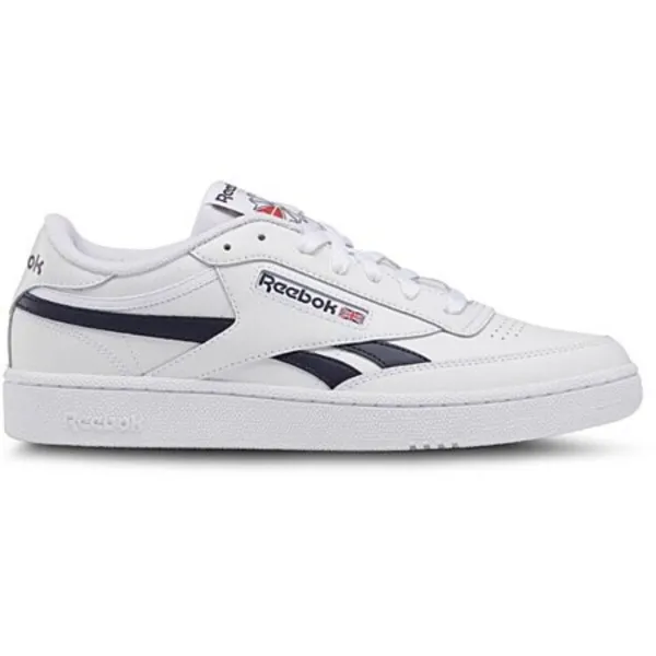 Image of Reebok White / Navy Club C Revenge Shoes Navy Male 8 203091UK
