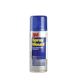 image of 3M SprayMount 400ml Adhesive Spray Can CFC-Free Non-staining