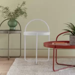 Image of Elwood Side Table, Iron White