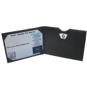Image of Leather Blue Badge & Timer Wallet