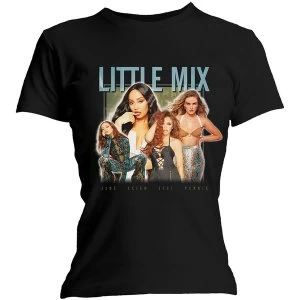 Image of Little Mix - Montage Photo Womens Large T-Shirt - Black