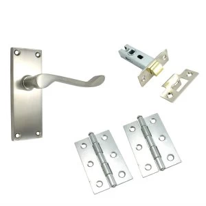 Select 100mm Scroll Lock Set - Satin Chrome