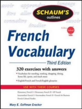 Image of Schaums Outlines French Vocabulary by Mary Coffman Crocker Paperback