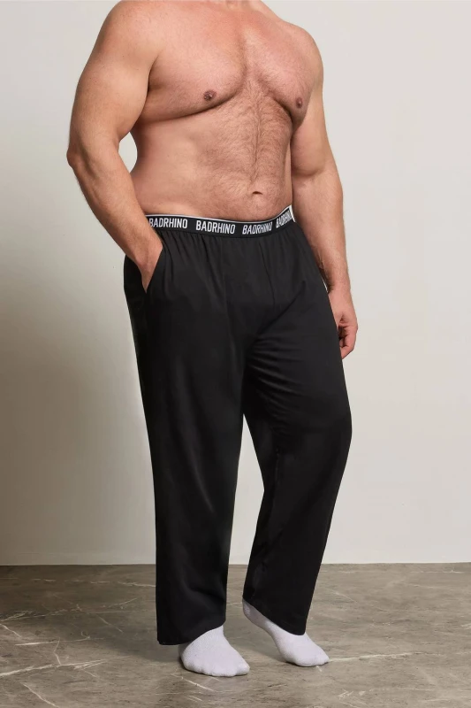Image of BadRhino BadRhino Men Lounge Trousers in Black Size: 4X-Large Black 4XL Male 5063110103837