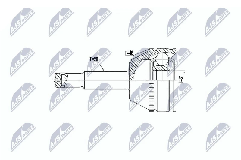 Image of NTY CV joint kit NTY NPZ-FR-041