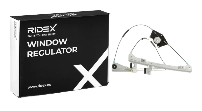 Image of RIDEX 1561W0056 Window regulator Right Front, Operating Mode: Electric, without electric motor, without carrier frame Window Winder (1561)