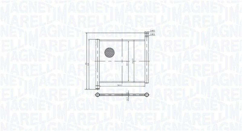 Image of MAGNETI MARELLI Engine radiator MAGNETI MARELLI 350213213700