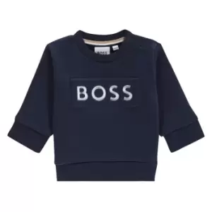 Image of Boss Logo Sweater Infant Boys - Blue