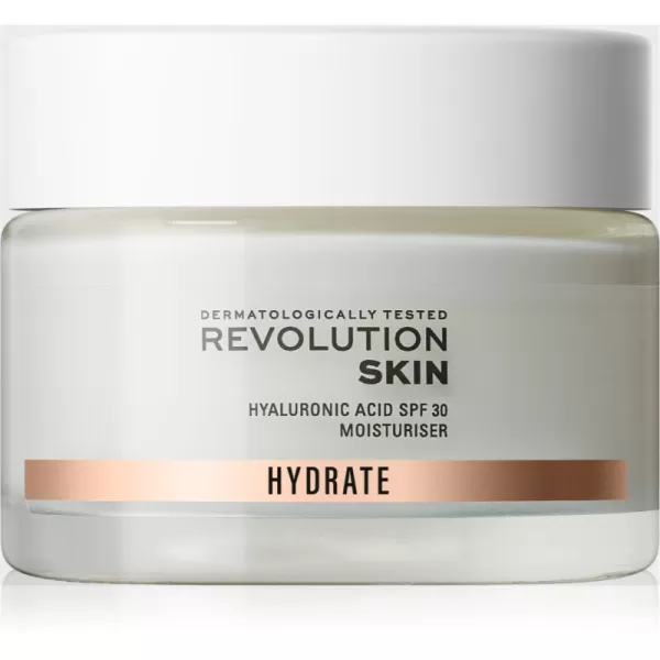 Image of Revolution Skincare Hyaluronic Acid SPF 30 Moisturiser