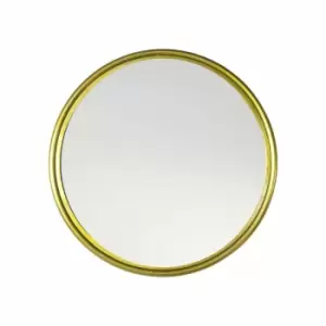 Image of Crossland Grove Amsterdam Brass Round Wall Mirror - 760 X 40 X 760Mm