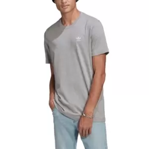 Image of Cotton T-Shirt with Small Trefoil Logo and Short Sleeves