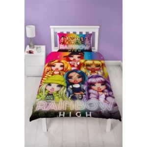 image of Rainbow High Glow Reversible Duvet Set