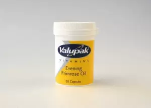 image of Valupak Evening Primrose Oil 500mg 30 Capsules