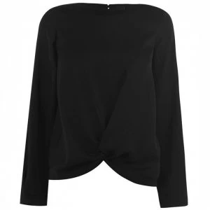 image of Vero Moda Stanly Knot Top - Black