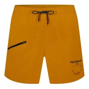 image of Reebok Road Trip Shorts - Orange