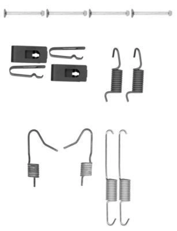 Image of TEXTAR 97036900 Accessory Kit, parking brake shoes Accessory Kit,parking brake shoes (1337)