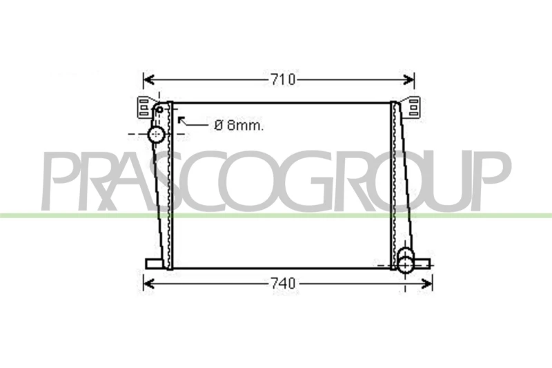 Image of PRASCO Engine radiator PRASCO MN308R003