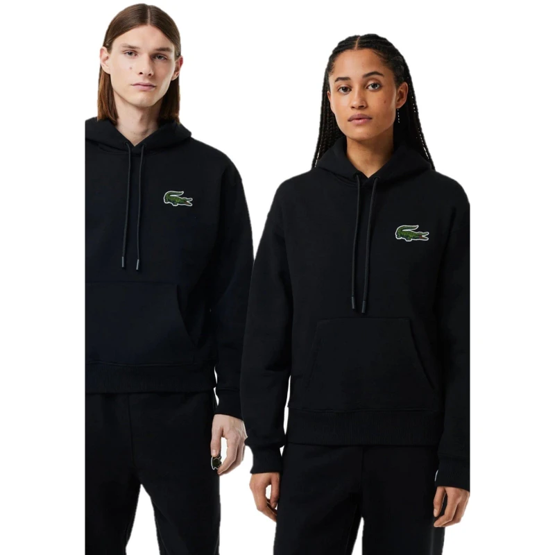 Image of Lacoste Rg 1/4 Zip Fleece Top Black male 2XS