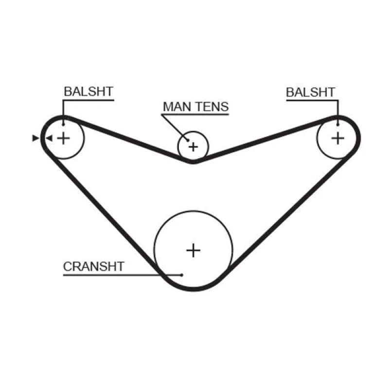 Image of GATES Timing Belt GATES 5235XS