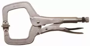 Image of Teng Tools 406P 11" C Clamp Self-Locking Pliers With Swivel Pads