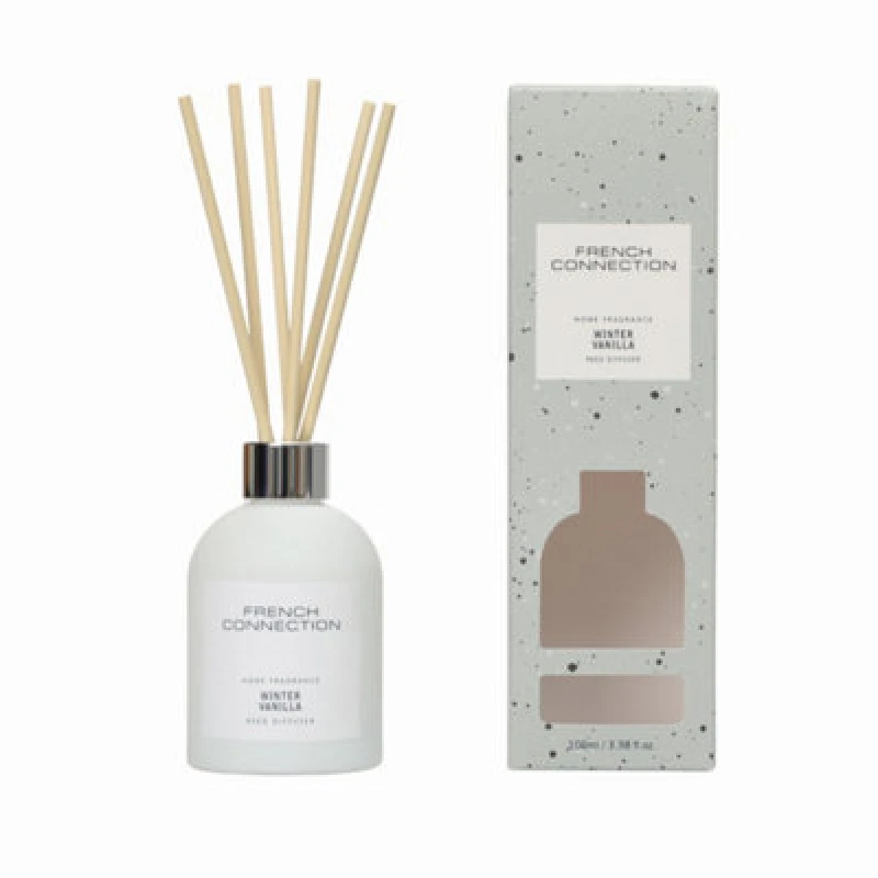 Image of French Connection French Connection Winter Vanilla Reed Diffuser 100ml White Collection White 100ml Unisex 5056791600870