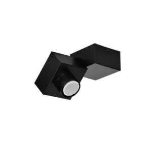 Image of Optix Black Angled Surface Mounted Downlight 1x GU10