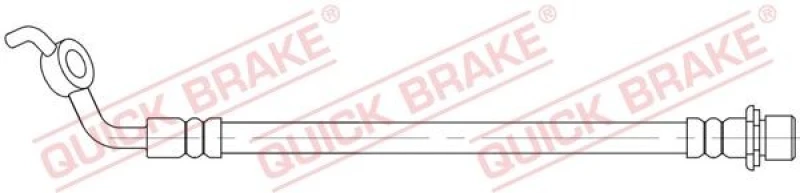 Image of QUICK BRAKE Brake hose QUICK BRAKE 58.007
