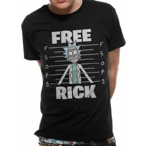 image of Rick & Morty - Unisex Free Rick T-Shirt (Black)